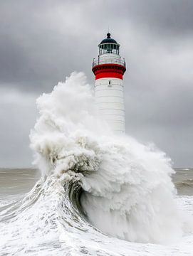 Het laatste bastion in de storm van Klaus Tesching - Art-AI
