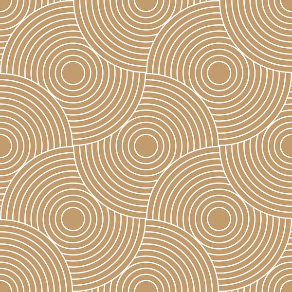 Japanisches Retro-Muster. Abstrakte geometrische Illustration in Gold 3 von Dina Dankers
