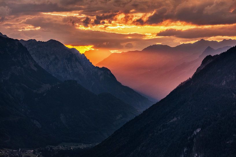 Lever du soleil à Bürserberg par Rob Boon