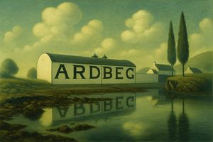 Ardbeg Distillery in stilistischer Malerei
