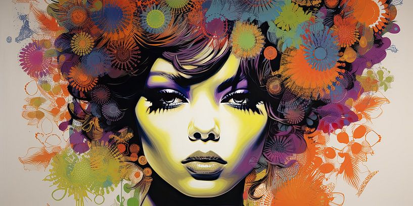 Woman in colour by Bert Nijholt