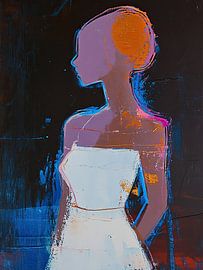 Frauensilhouette | Urban Silhouette Dream von Wunderbare Kunst