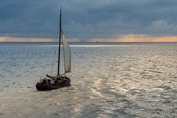 Zeilen op de Waddenzee van Jelmer Jeuring