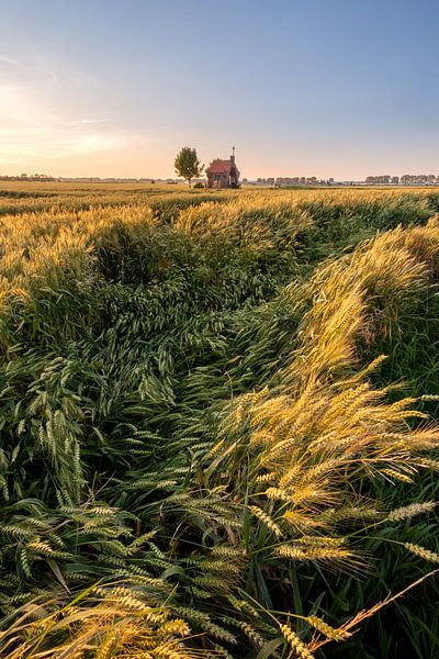 Sunset at the Chapel on the Hill Bemmel by Moetwil en van Dijk - Fotografie
