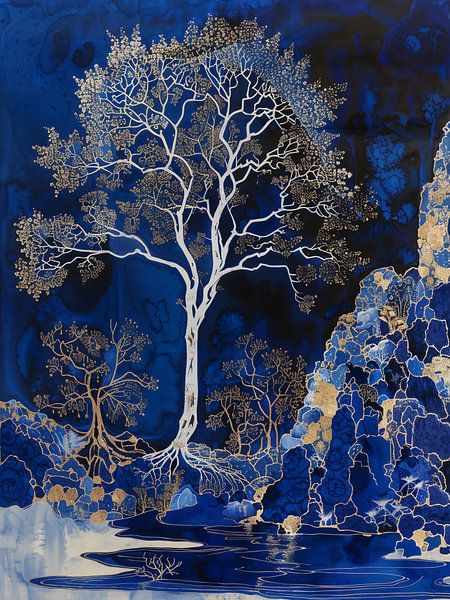 tree in the night by haroulita