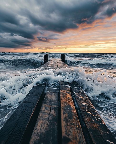 Goldene Stunde am Meer von fernlichtsicht
