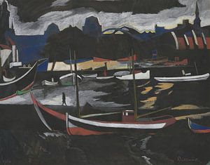 Léon Spilliaert - Handelsdocks in Ostende (1924)