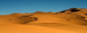 The sand dunes of Erg Chebbi in the Sahara by Dennis Wierenga