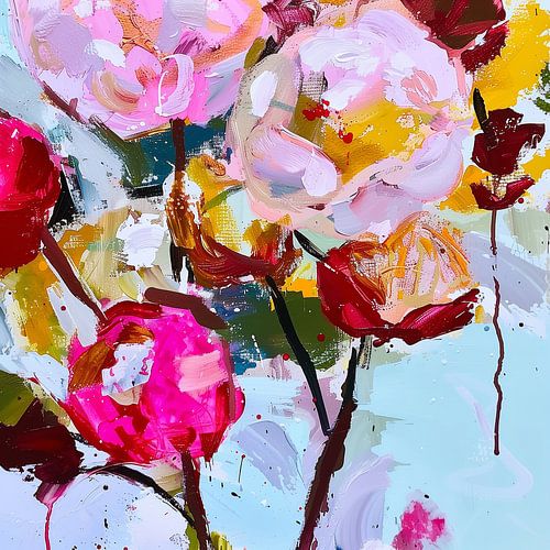 Danse des fleurs roses