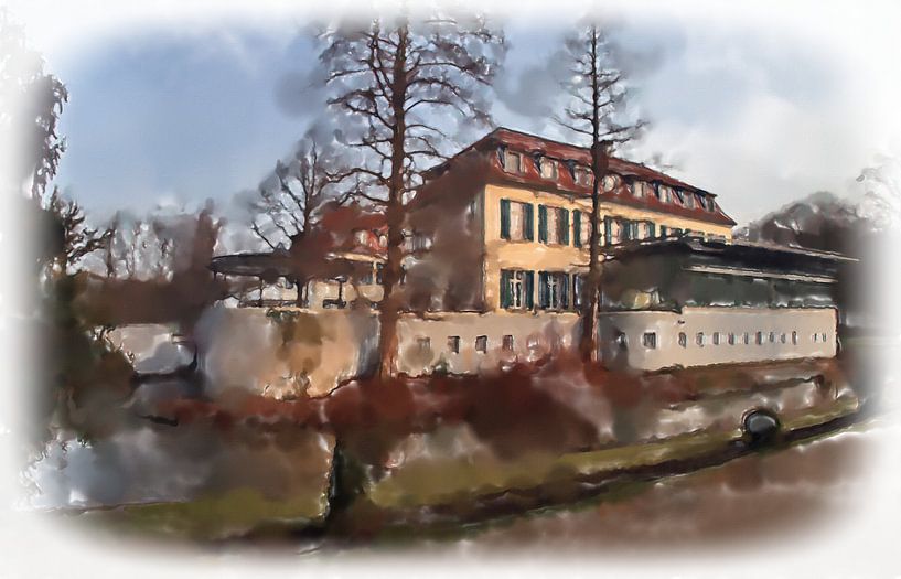 Le château à l'aspect aquarelle par Edgar Schermaul