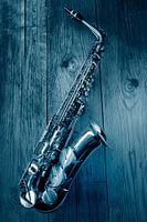 Jazz Saxofoon in blue