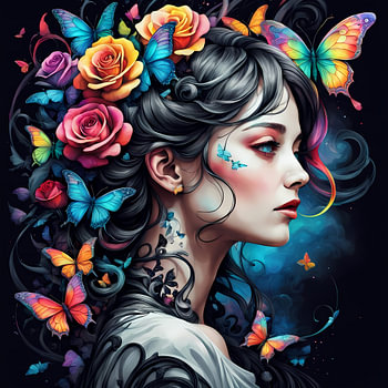 Flight of the Roses in the Night