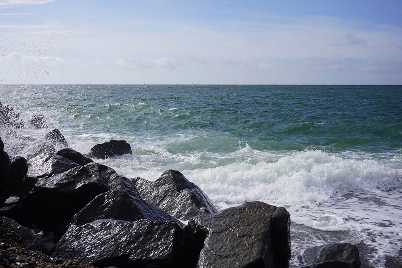Déferlement de la mer du Nord, Thorsminde par Maximilian Burnos