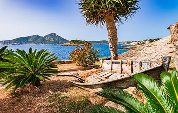 Idyllisch uitzicht op de kust van Sant Elm, Mallorca, Spanje van Alex Winter