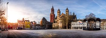 Panorama van het vrijthof in Maastricht
