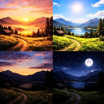 The day through the hours