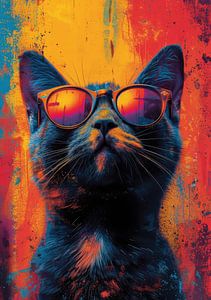 Katze Pop Art 
