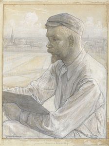Johan Cohen, Portrait du peintre Ferdinand Hart Nibbrig sur Atelier Liesjes