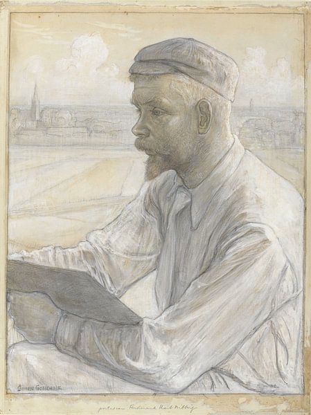 Johan Cohen, Portret van de kunstschilder Ferdinand Hart Nibbrig van Atelier Liesjes