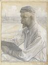 Johan Cohen, Portret van de kunstschilder Ferdinand Hart Nibbrig van Atelier Liesjes thumbnail