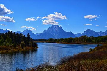 Bergen in Grand Teton National Park van Maaike Hartgers