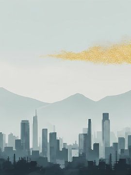 City in the Morning Mist by Victor Weijers