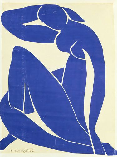 Henri Matisse. Nu bleu sur fond blanc
