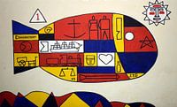 De vis, Joaquin Torres Garcia, 1928 van Atelier Liesjes thumbnail