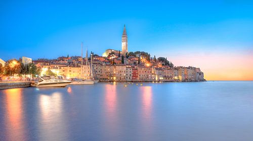 Rovinj Croatie à l'heure bleue