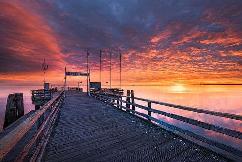 Bright cloud sky over the Baltic Sea at Scharbeutz by Voss photography