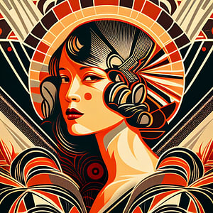 Retro-Frau