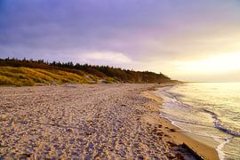 Coucher de soleil sur la plage de Zingst, romantique sur Martin Köbsch