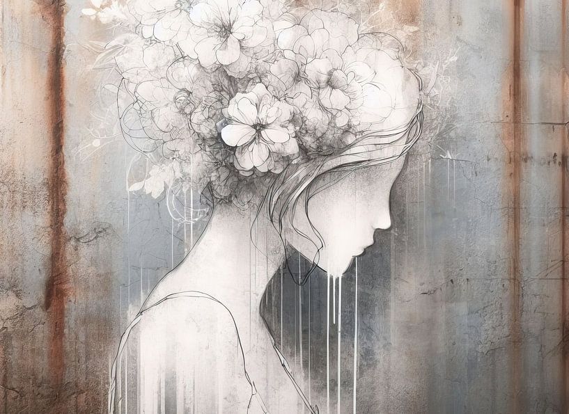 Banksy Style Portrait by Wonderful Art