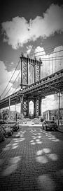 NEW YORK CITY Manhattan Bridge | Upright Panorama by Melanie Viola