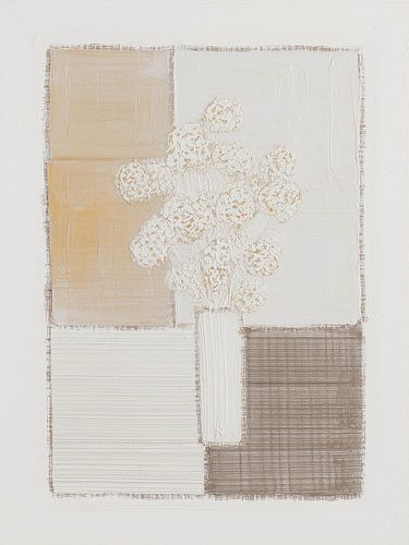 Nature morte abstraite avec des fleurs