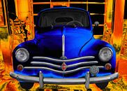 Renault 4CV in blauw & oranje van aRi F. Huber thumbnail