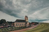 Gewitter über der Kirche von Wierum