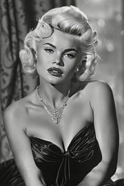 black and white classic movie star