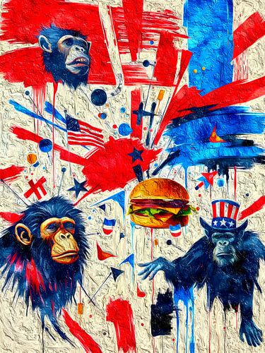 Amerikaanse geest als abstract kunstwerk