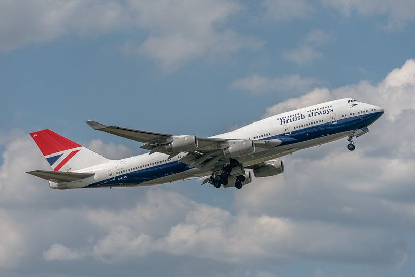 British Airways Boeing 747-400 in Negus livery. van Jaap van den Berg
