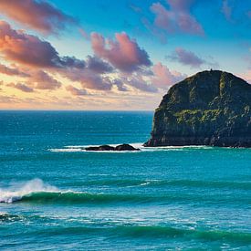 Trebarwith beach beach, Cornwall by C. Nass