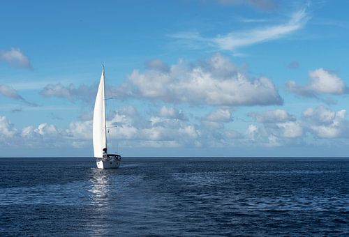 Sailboat on the Caribbean Sea