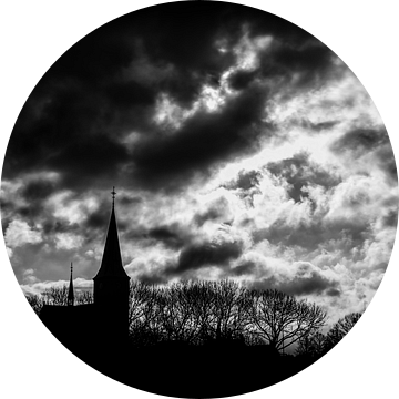 Kerk Beers (zwartwit) van Lex Schulte