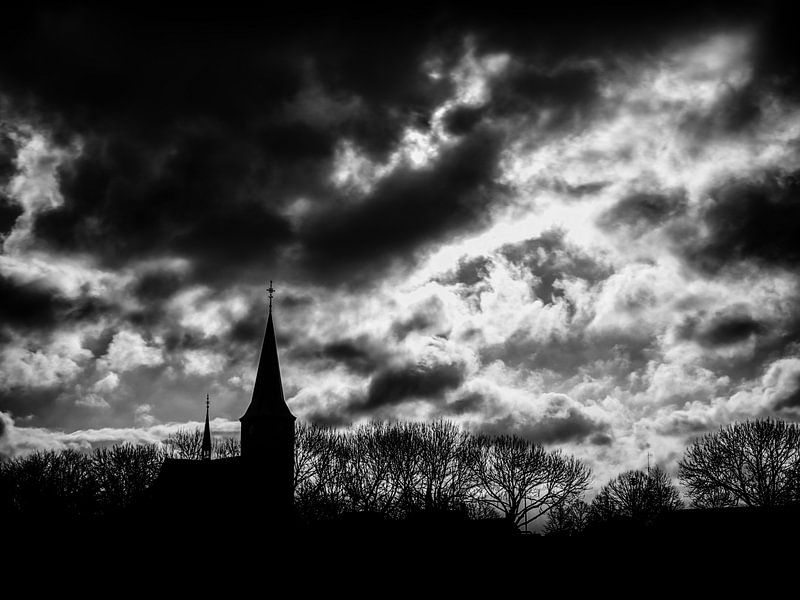 Kerk Beers (zwartwit) van Lex Schulte