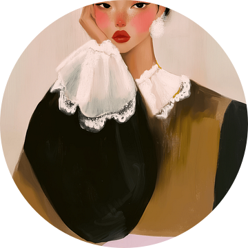 Modern portret van Carla Van Iersel