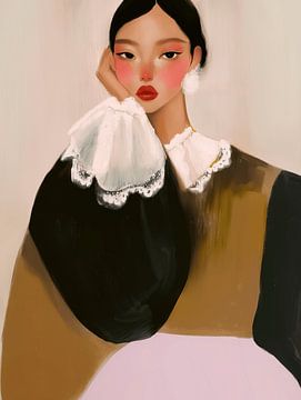 Modern portret van Carla Van Iersel