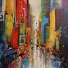 Abstracte stad van Bert Nijholt