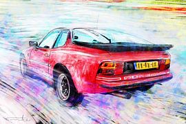 Porsche 944 Heckansicht von Rinke Baaima