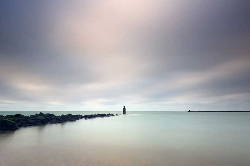 Leuchtturm in Brouwersdam Zeeland von Silvia Thiel