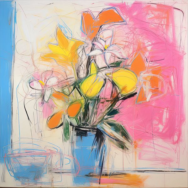 Work on the Wall 9934 by Abstract Painting